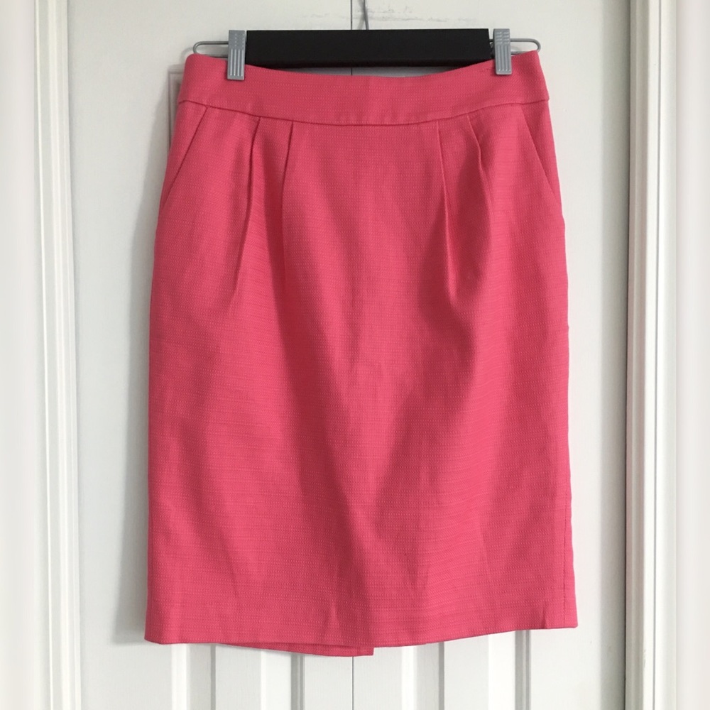 BANANA REPUBLIC Pink Woven Pencil Skirt 4